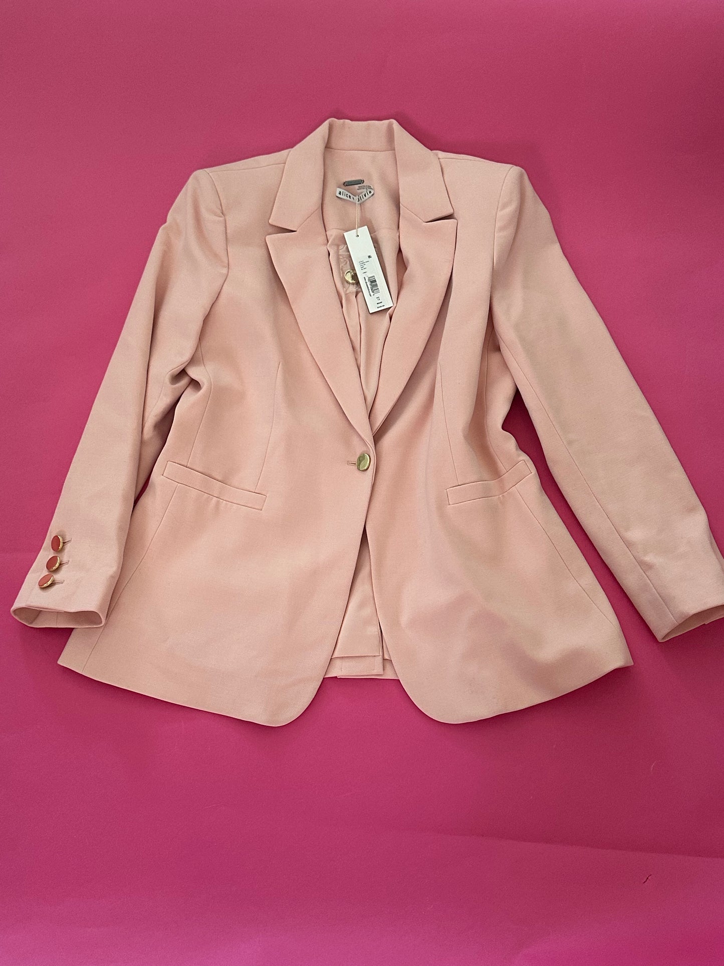 ALICE & OLIVIA (Never worn) Pink Blazer with tags SIZE US12/ LARGE