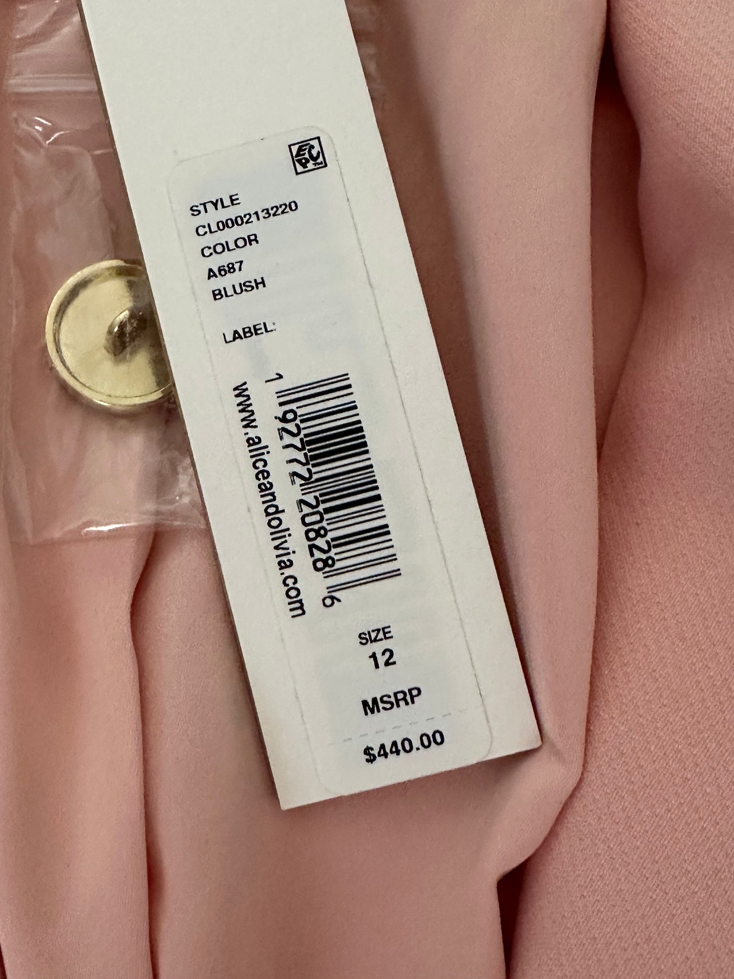 ALICE & OLIVIA (Never worn) Pink Blazer with tags SIZE US12/ LARGE