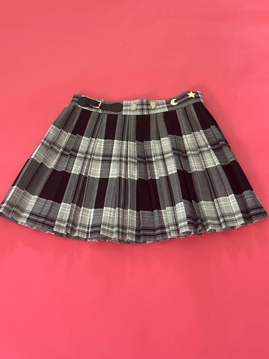 *CHARLES JEFFREY LOVERBOY Plaid skirt size XL