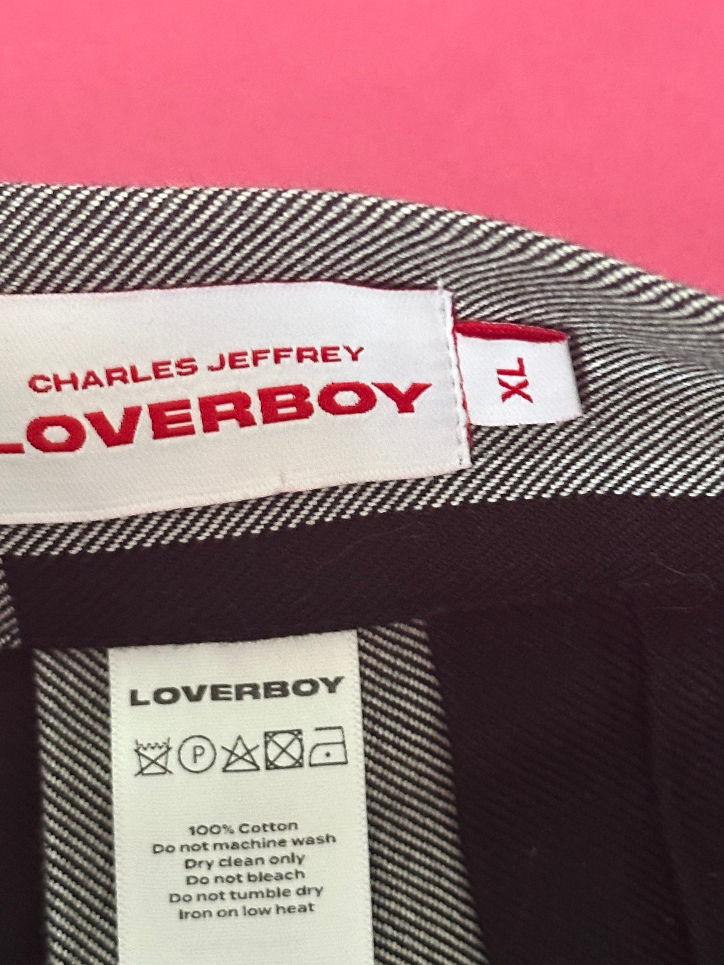 *CHARLES JEFFREY LOVERBOY Plaid skirt size XL