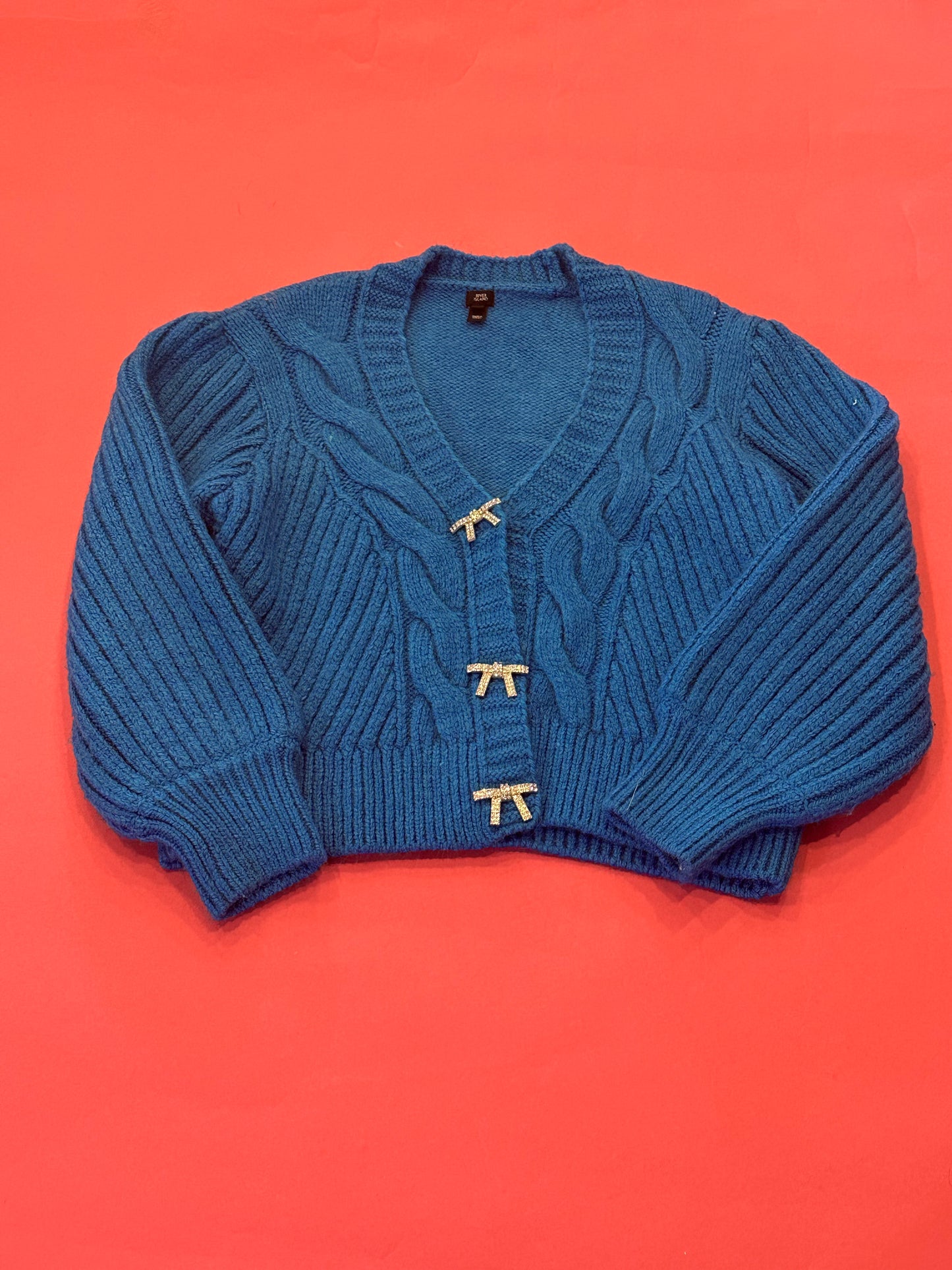 RIVER ISLAND blue sweater size LARGE