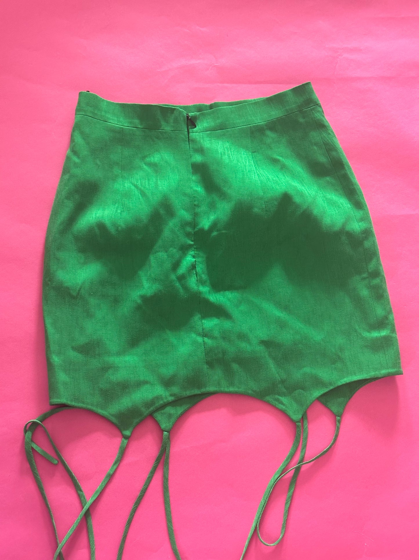 LADO BOKUCHAVA Green skirt size XL (tight small fit) WAIST 30 inches