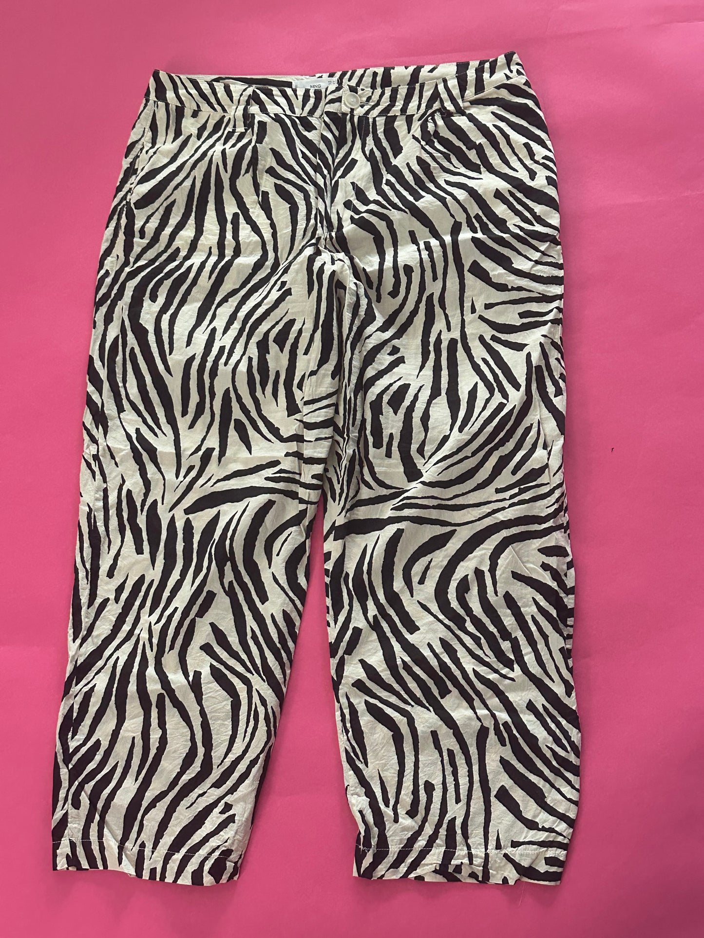 MANGO zebra pants size US 14