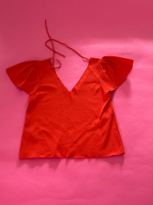 MANGO orange/red top size XL