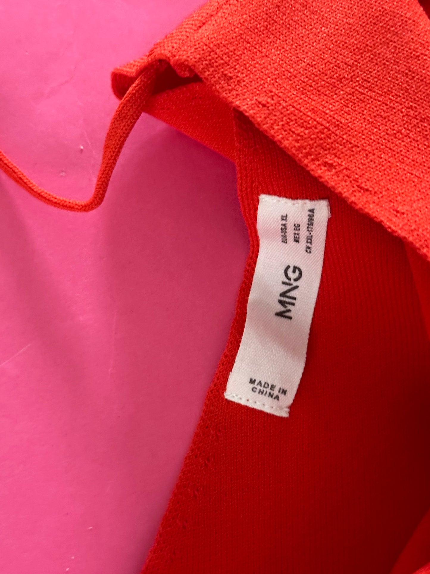 MANGO orange/red top size XL