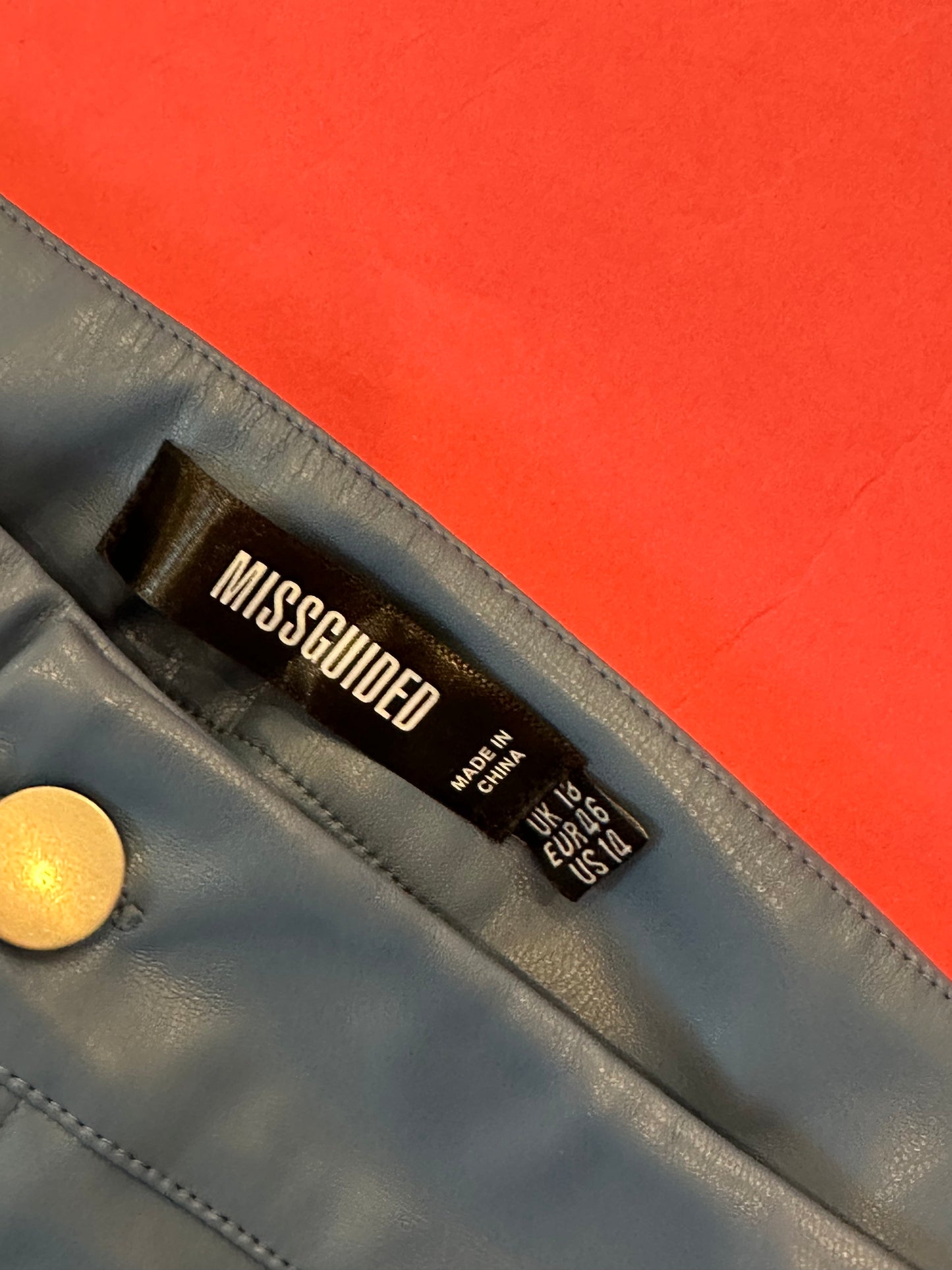 MISSGUIDED Pleather pants US14