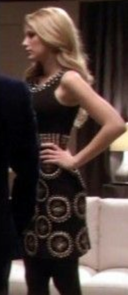 *RARE* DIANE VON FURSTENBERG Studded dress SEEN ON GOSSIP GIRL US 6 (SMALL/MEDIUM)