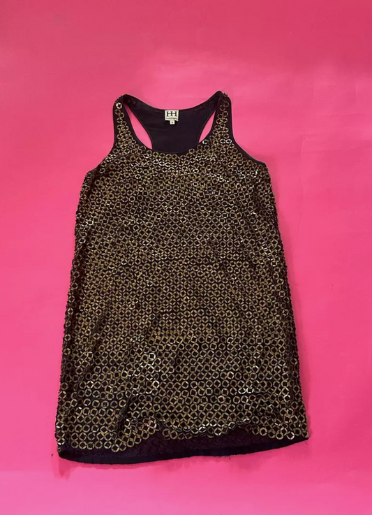 *HAUTE HIPPIE chain sequin dress (SEEN ON GOSSIP GIRL) Size SMALL