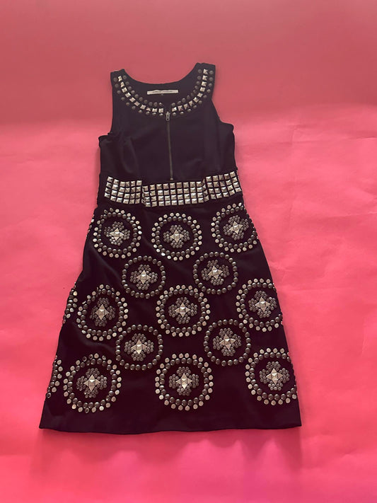 *RARE* DIANE VON FURSTENBERG Studded dress SEEN ON GOSSIP GIRL US 6 (SMALL/MEDIUM)