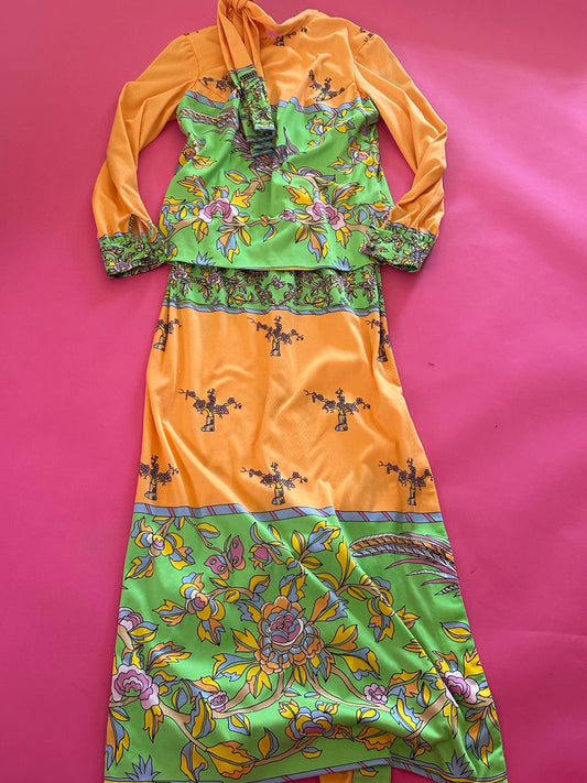 VINTAGE* Attached dress FITS XXS-XS